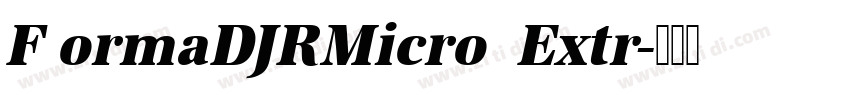 F ormaDJRMicro  Extr字体转换